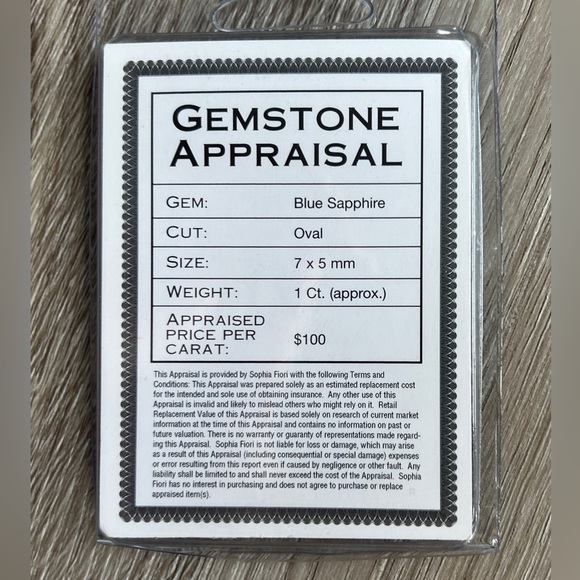 Sophia Fiori | TWO 1-Carat Loose Midnight Sapphires - Picture 3 of 3